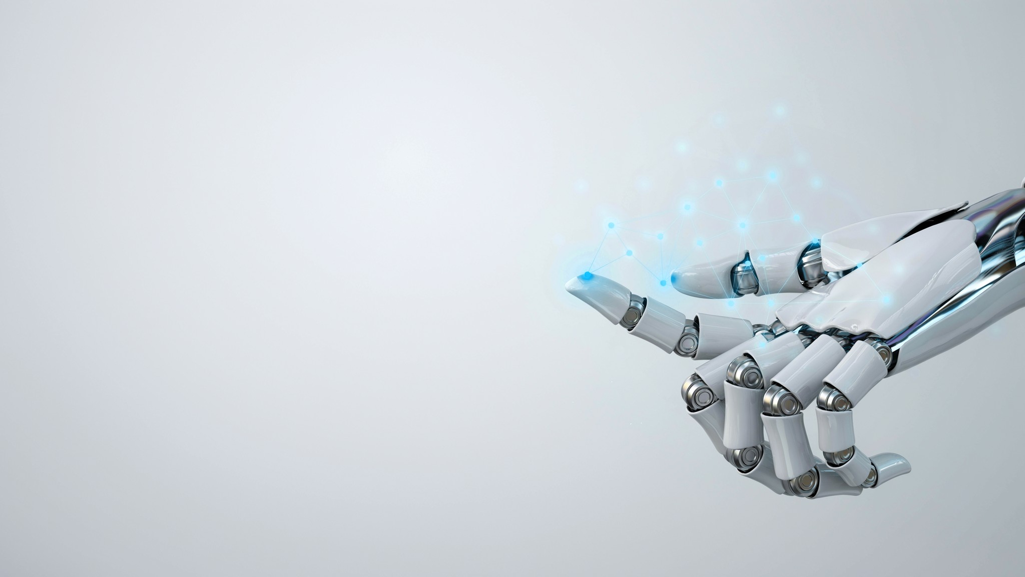 Robotic hand moving a marker across a strategy board — marketing campaign strategy, Johannesburg